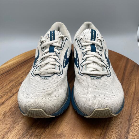 Brooks Glycerin 18 Shoes Mens Size 11 D White Running Comfort Walking Sneakers - Picture 2 of 8